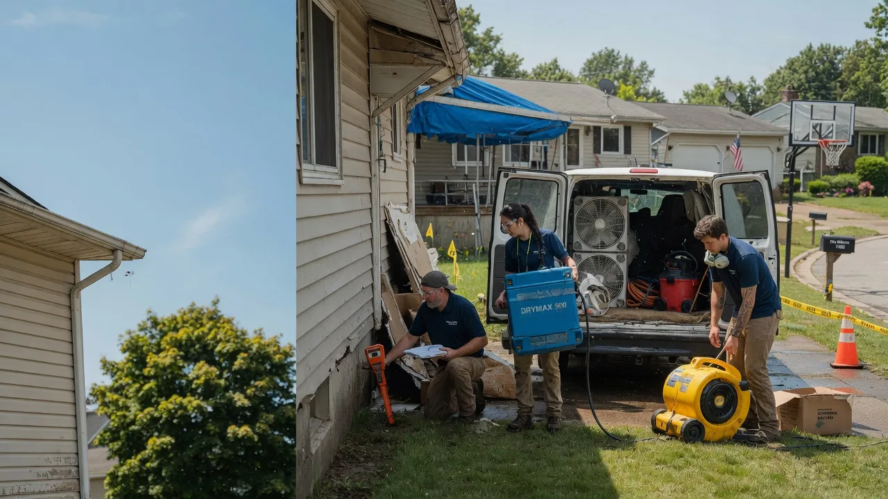 Ceiling Leak Cleanup in New Lisbon, WI near me